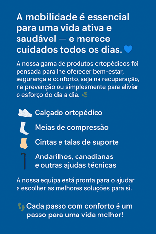  🦶💪 Cuide dos seus movimentos: conforto e apoio com a nossa gama de ortopedia
