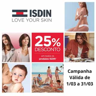  Isdin-25% em toda a marca