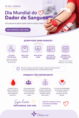 ❤️ Dia Mundial do Dador de Sangue: Quem Pode Doar e Porque é Tão Importante