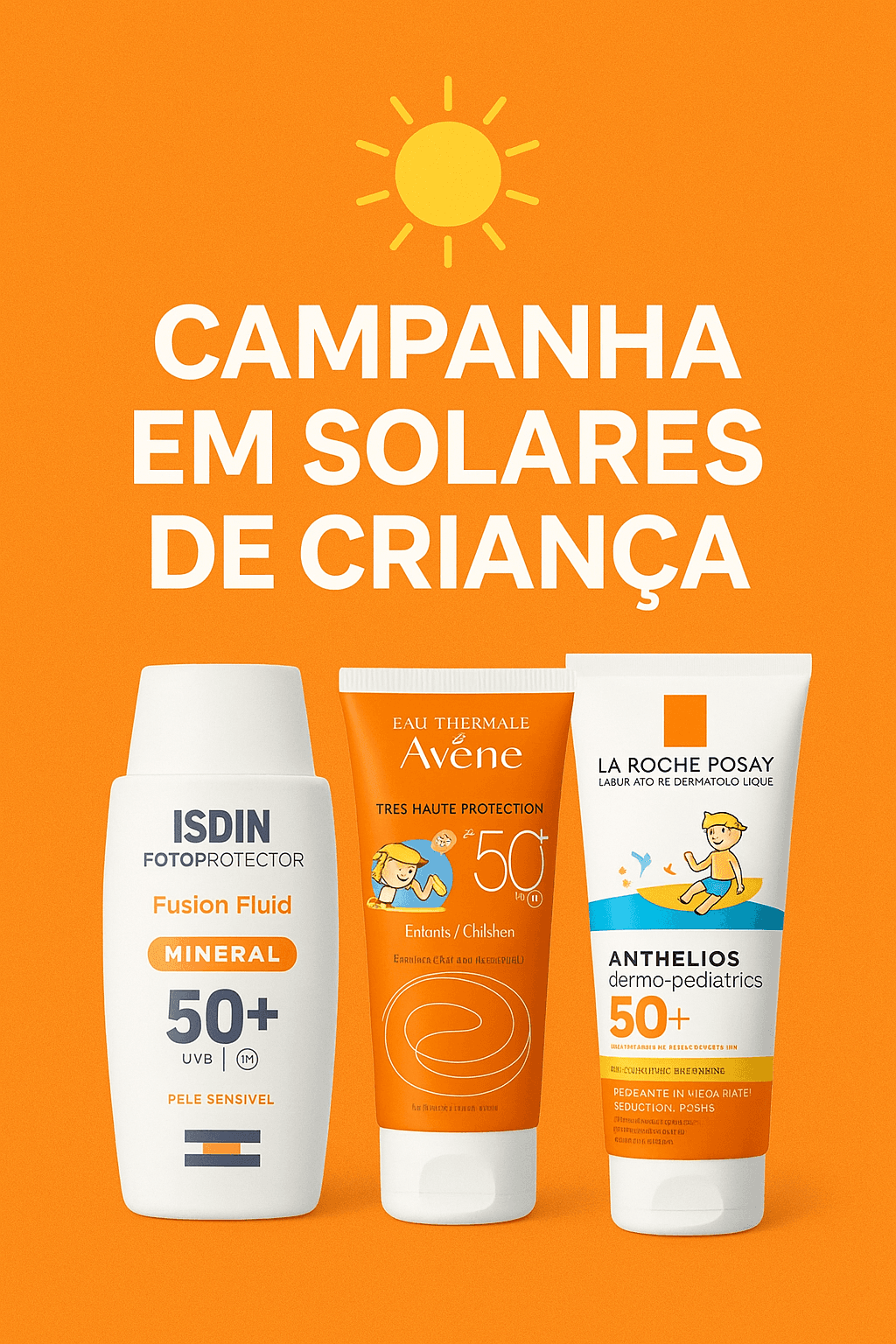 Campanha Proteção Solar Criança 🎒☀️