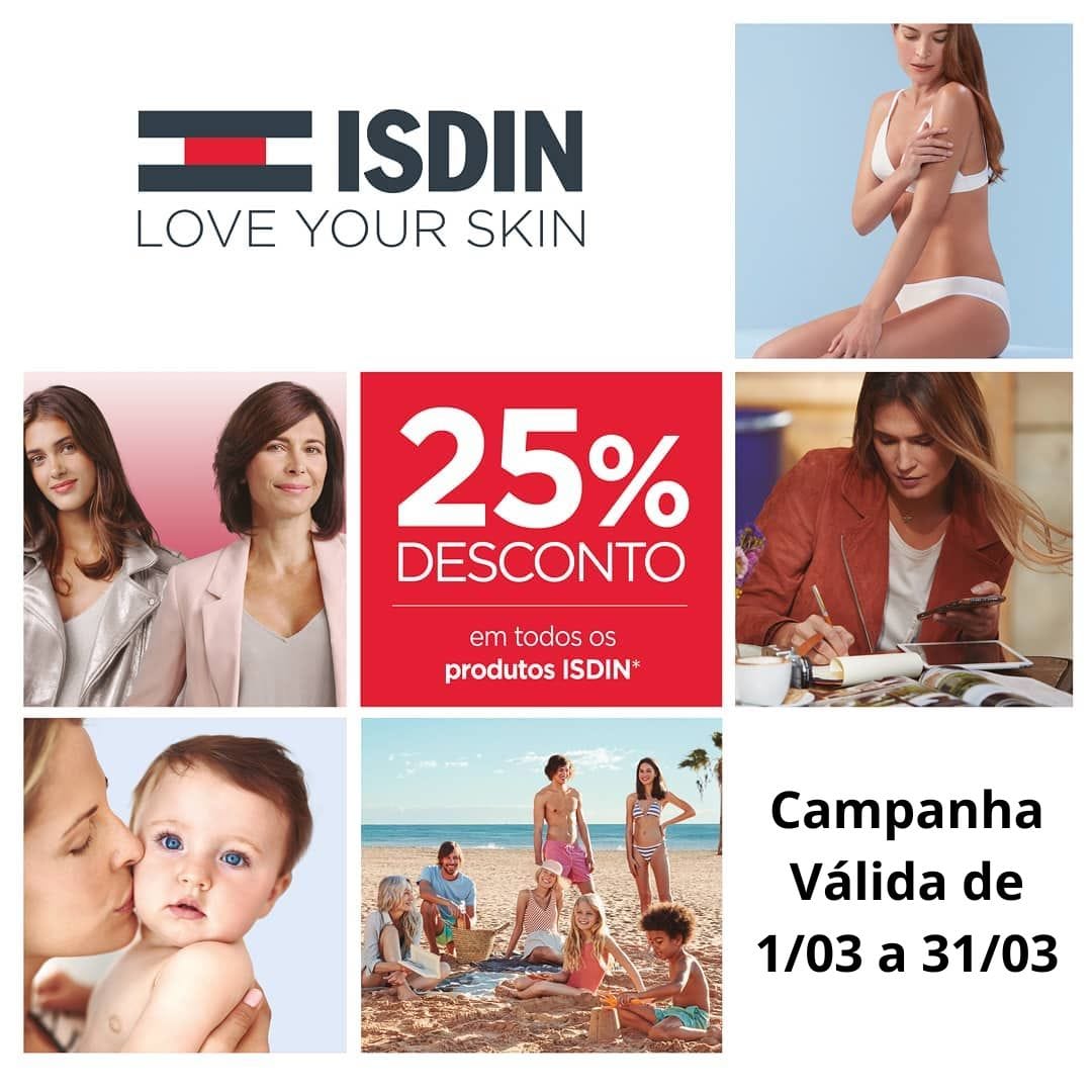  Isdin-25% em toda a marca