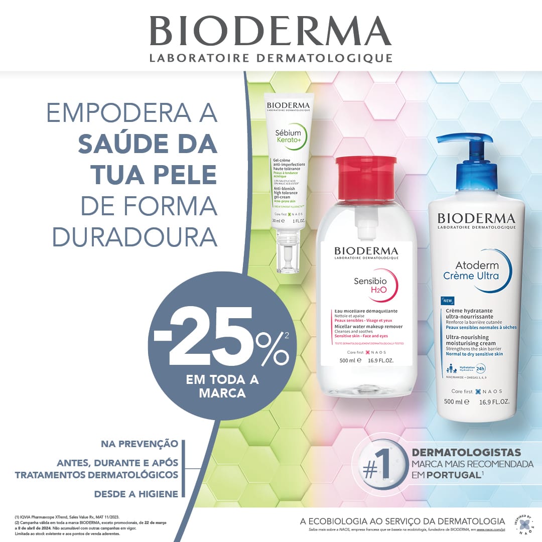 🌟 Promoção Especial de Dezembro: 25% OFF em Produtos Bioderma! 🌟