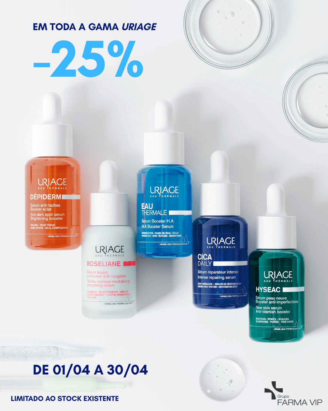 💧 Campanha Uriage – 25% de Desconto 💧